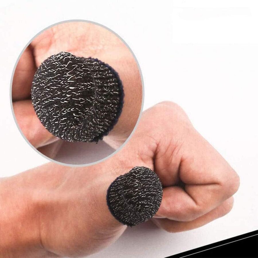 2 Pc Touch Screen Finger Sleeve, Mobile Game Fingering Sleeve, Anti-slip Anti-sweat Ultra-thin Breathable Touch Screen Finger Sleeves for Android Mobile Games - Image 3