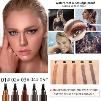 Mecow Liquid Eyebrow Pencil  24 Hours Waterproof Liquid Eyebrow Pen