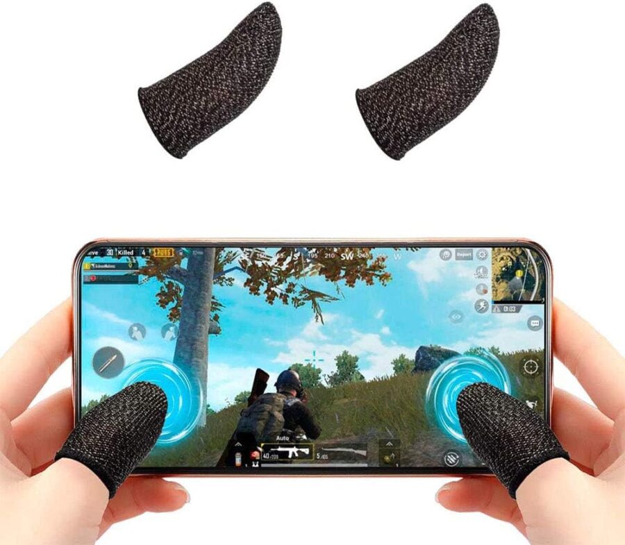 2 Pc Touch Screen Finger Sleeve, Mobile Game Fingering Sleeve, Anti-slip Anti-sweat Ultra-thin Breathable Touch Screen Finger Sleeves for Android Mobile Games - Image 5