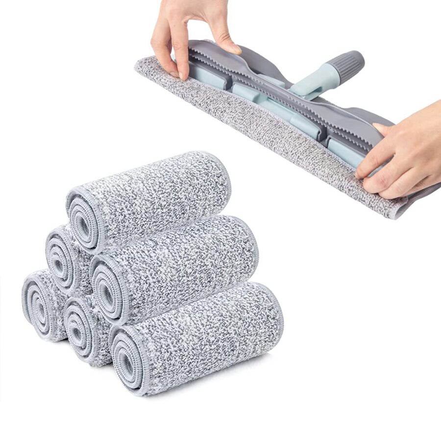 (1 pcs ) Reusable Mop Head Spray Mop Refill Microfiber Mop Heavy Duty Floor Mop - Image 4