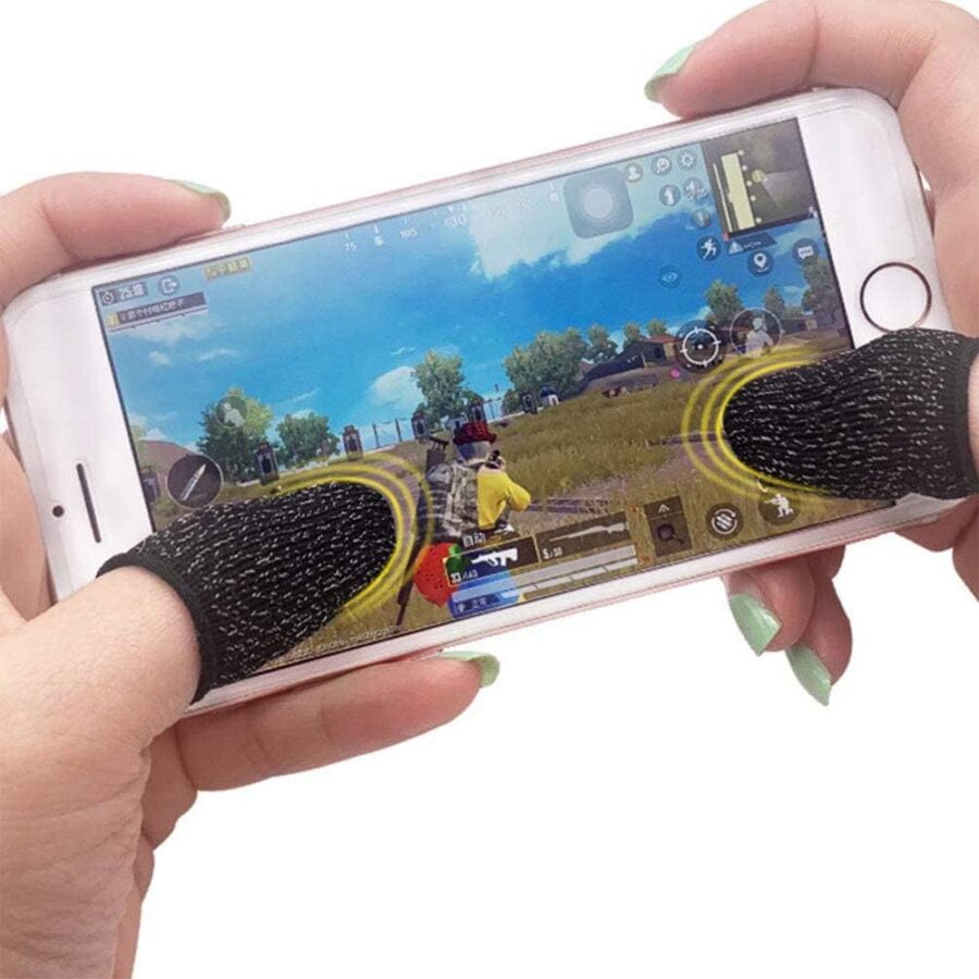 2 Pc Touch Screen Finger Sleeve, Mobile Game Fingering Sleeve, Anti-slip Anti-sweat Ultra-thin Breathable Touch Screen Finger Sleeves for Android Mobile Games - Image 2