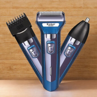 3 IN 1 KM-6330 KEMEI Rechargeable Shaving Machine Multifunctional Hair Clippers Beard Styling