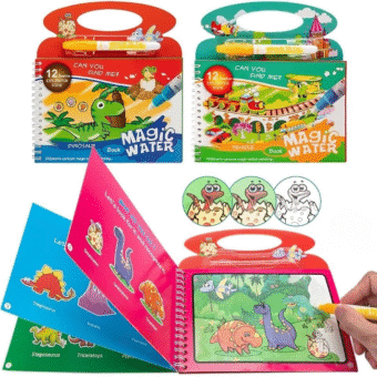 New Magic Water Book Painting Drawing Coloring Board Book Magic Water Pen (random book )