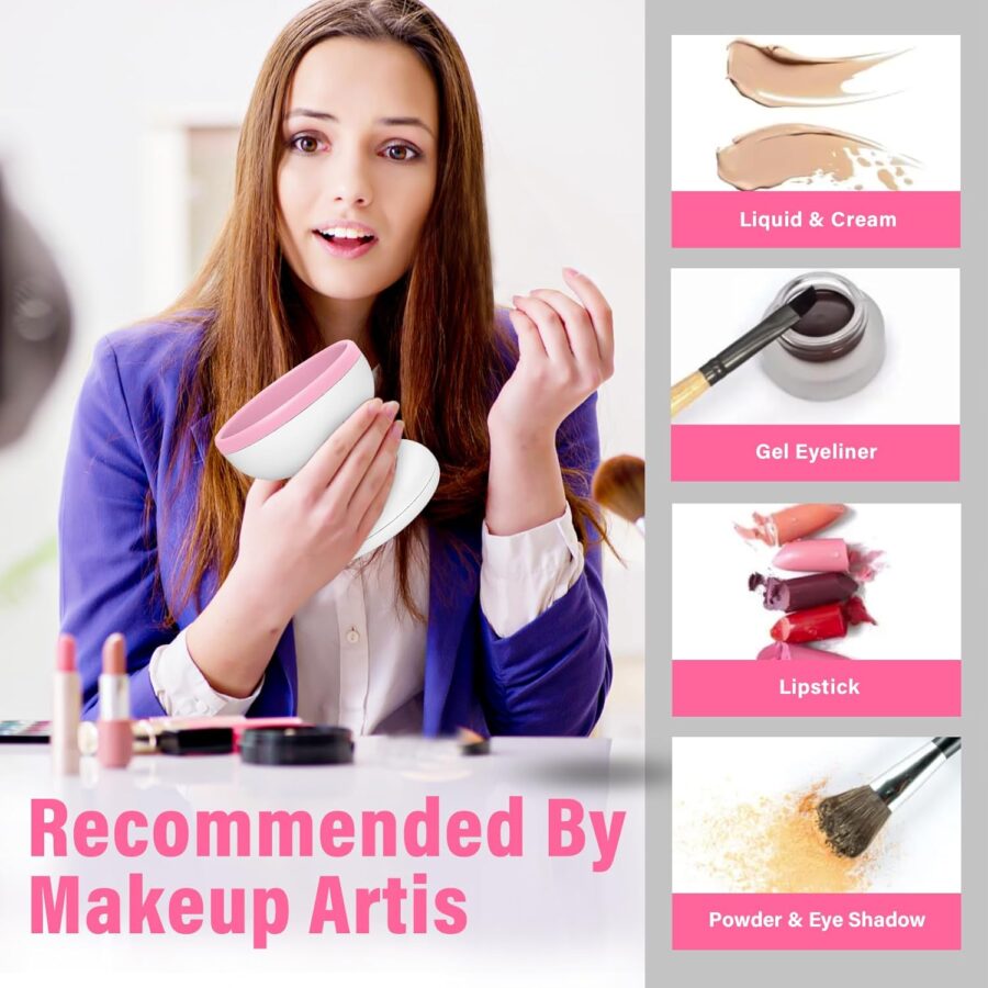 Makeup Brush Cleaner Machine, Electric Makeup Brush Cleaner(random color) - Image 7