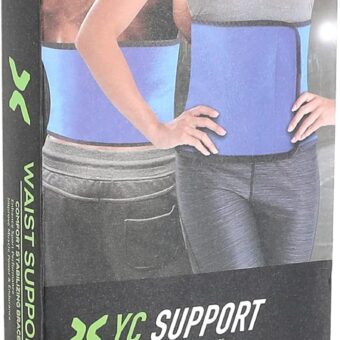 Waist Support Slimming Adjustable Belt For Both Men And Women fits for all (Blue )
