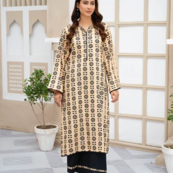 2pcs printed Stitched Suit Stone Winter linen Suit WINTER COLLECTION