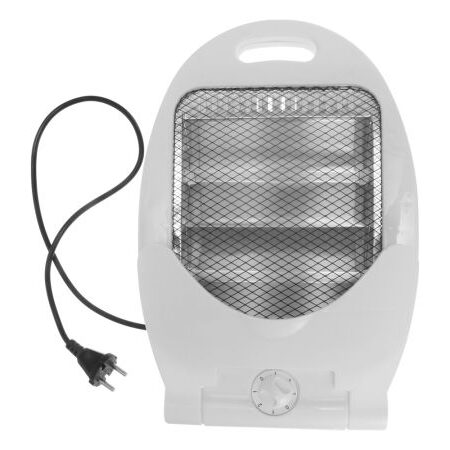 Electric Quartz stove Mini with 2 tubes-800W-2 power levels:   800W. Anti-tip, thermal protection
