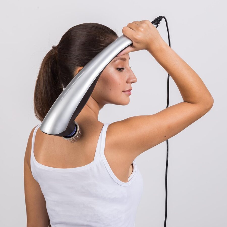 2018c Infrared Light Massager Rod – Non-Rechargeable Handheld Massager for Targeted Pain Relief and Relaxation ( Grey Color ) - Image 5