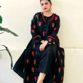 Silk Fancy Gown 3pc