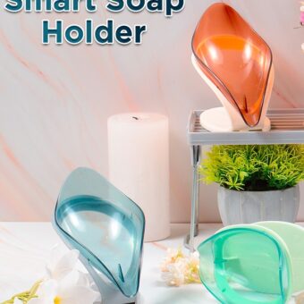 Smart Soap Holder For Bathroom | Wall Mounted Soap Bar, Kitchen, Bathroom – Random Color(1 Pc)