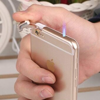 Refillable Fancy Iphone Lighter | Best Quality Iphone Lighter Fancy Lighter ( Golden Color )