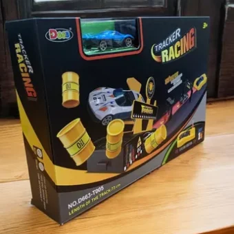 Tracker Racing Set 360 Degrees Rotation Loops Car Track