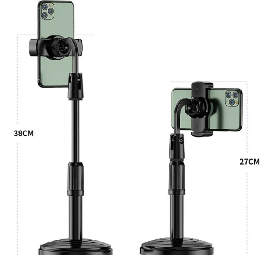 Multifunction Mobile Tripod Stand Mini Tripod Stand Mobile Holder Adjustable Height & Angle Phone Holder - Image 10