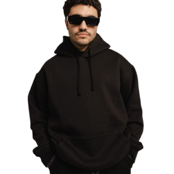 Basic Plain Black Hoodie Premium Quality For Men & Women Winter Outfit