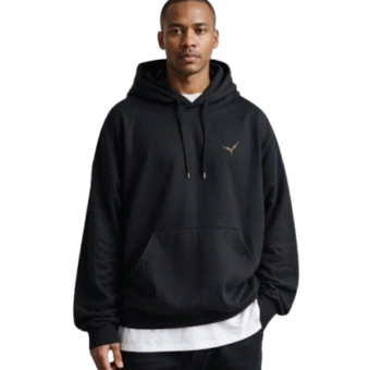 Rising Glen Logo Black Premium Quality Hoodie Unisex