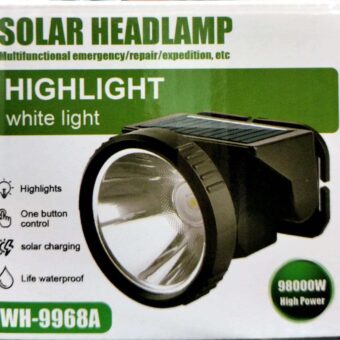 Solar Headlamp WH-9968A – Ultra-Bright, Rechargeable & Eco-Friendly for Outdoor Adventures!