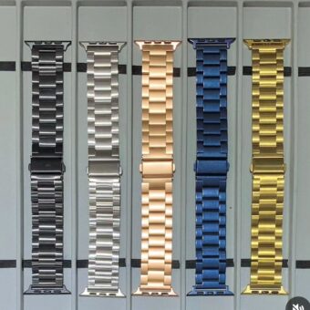 Rolex Chain Strap Stainless Steel Metal Wrist Band Strap For Smartwatch ( Random Color )