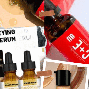 pack of 3 Vitamin C & E Serum +Darkening Serum +Kashees Foundation
