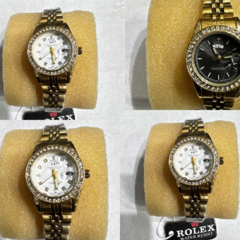 AA1 ROLEX DATE WORKING STAINLESS STEEL CHAIN