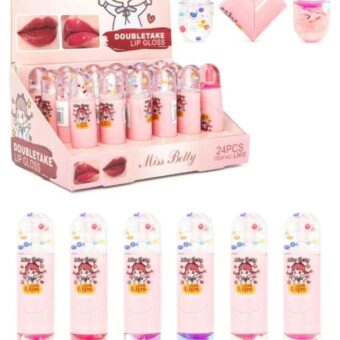 2 in 1 lip balm + lip shiner (random color)