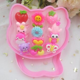 12 PCs cartoon characters rings(plastic)