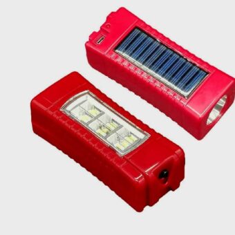 LED Light Solar and Electric Rechargeable Emergency Battery and Torch Light