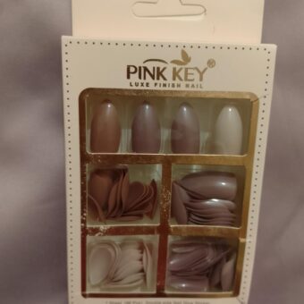 96 PCs Nude Colors Nail Pack Without Glue Or Sticker (random Color)