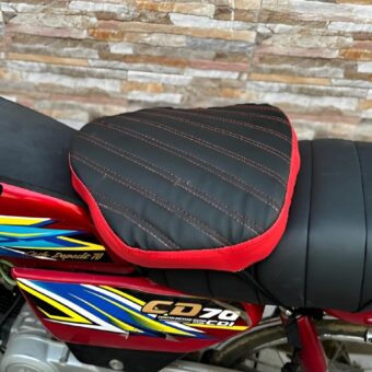 Double Stitch Water Proof Bike Seat Cushion /Motorcycle Seat Cover / Motor Bike Long Route Cushion Long Travel Seat Comfortable (Molty Foam 1inch)
