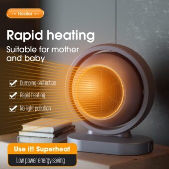 Mini Electric Heater Warmer Wind Portable 380w Heating Intelligent Air Fan Heater Desktop Blower (random color)