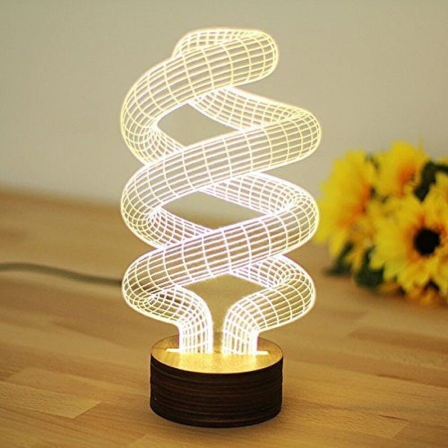 3D Amazing Optical Illusion LED Light Night Table Lamp - Image 4