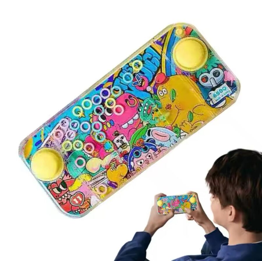 Handheld Water Travel Toys Mini Handheld Water Game Toss Ring Game Kids Plastic Water Ring Game for Kids(random ) - Image 3