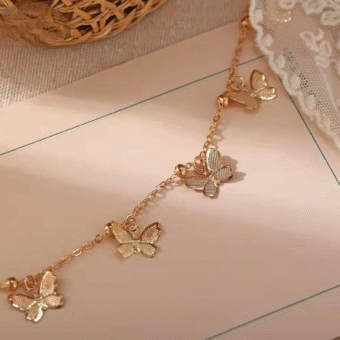Beautiful Butterfly hand Charm BraceletPayal For Girls