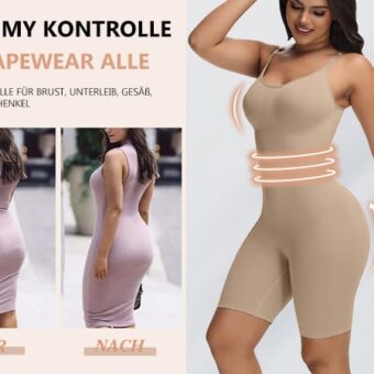 Slim N Lift Full Body Shaper For Female  | Tummy Control Thigh Slimmer Shape wear (Adjustable Standard size)