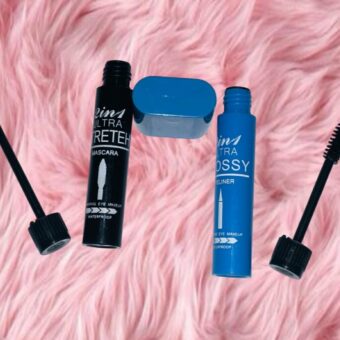 2 in 1 Waterproof Eye Lashes Mascara and Eyeliner with More Volume, Deep Black, Creamy Texture