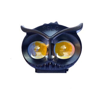 OWL Shape Fog Flash light Low & High Beam Owl Metal Body Spot Light for All Cars And Bikes (1pc)