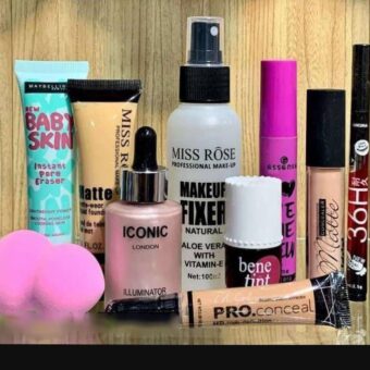 10 in 1 PROFESSIONAL Makeup Deal - Includes 36H Liner, Mascara, Benetint, Fixer