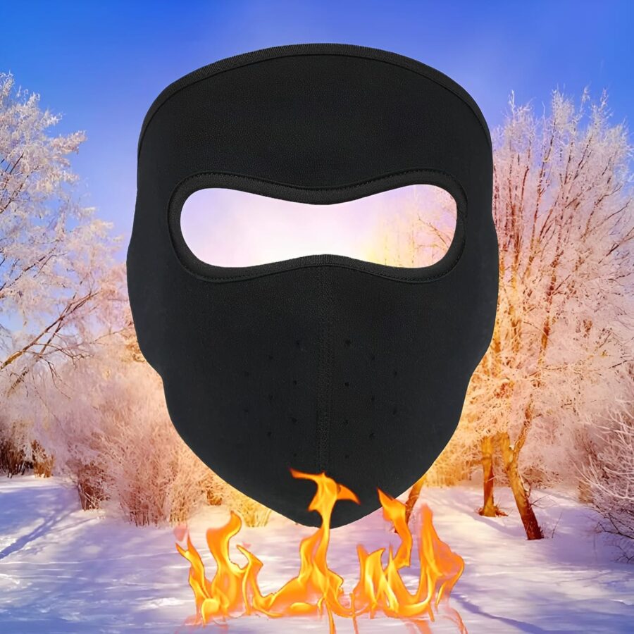 Winter Cycling Face Mask Windproof Men Women For Skiing Snowboarding Motorcycle - Random Color (Without Visor) - Image 9