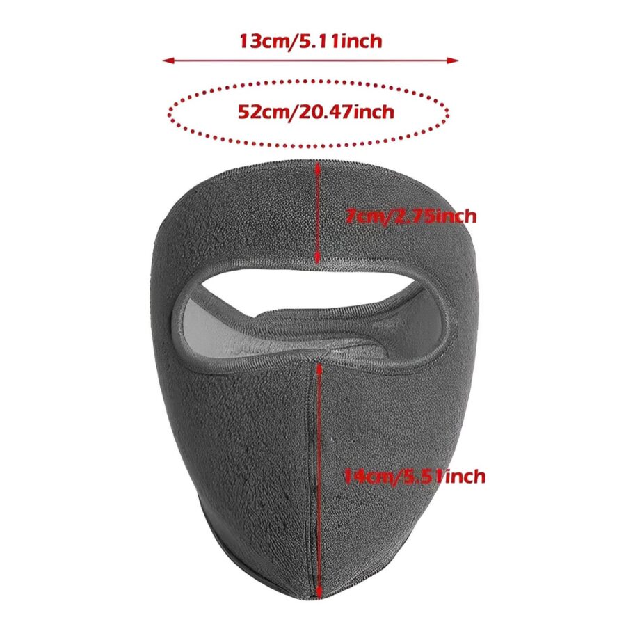 Winter Cycling Face Mask Windproof Men Women For Skiing Snowboarding Motorcycle - Random Color (Without Visor) - Image 11