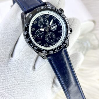 AA1 Carrera Analog Premium Leather Strap Date Working Watch (without Box)