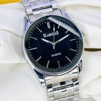 AA1 Slamstar Silver Watch Quartz Watch (Without Box) for Men's