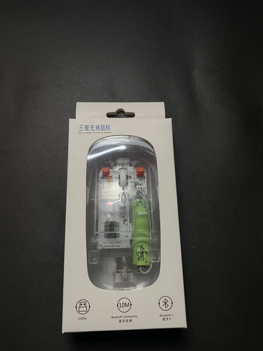 RGB Wireless Transparent Mouse Dual-Mode Rechargeable Mouse With LED lights - Image 7