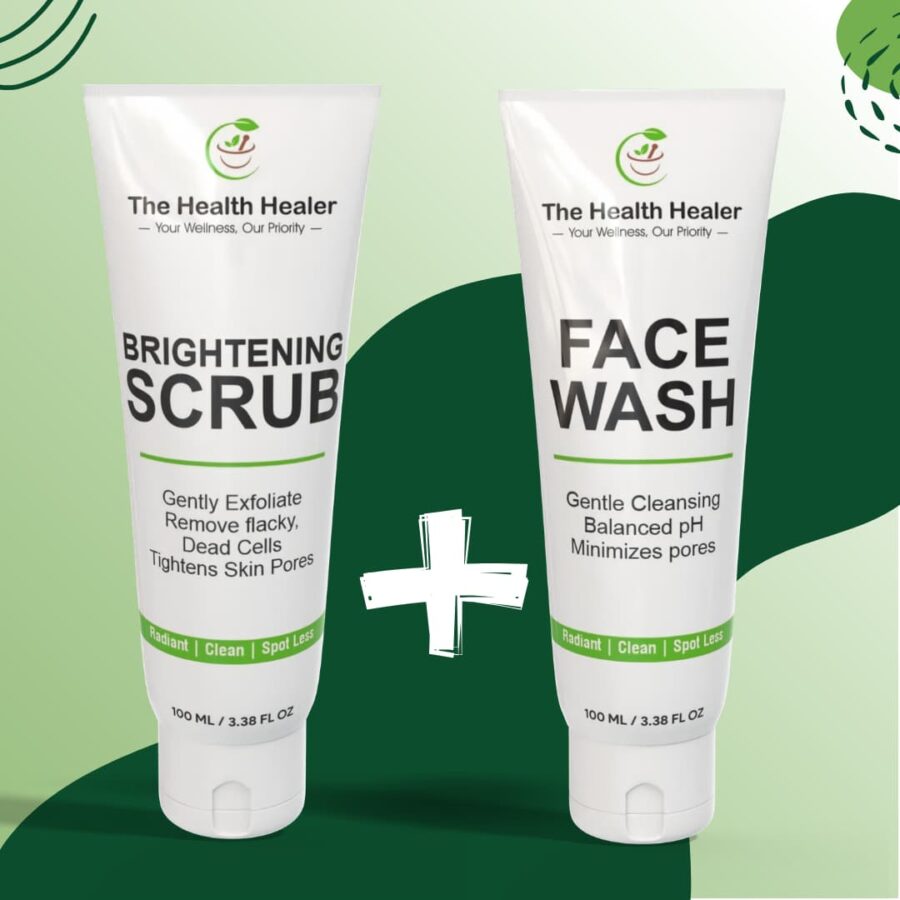 Pack of 2 Brightening Facewash & Scrub Deal Moisturizes Your Skin, Anti-Aging
