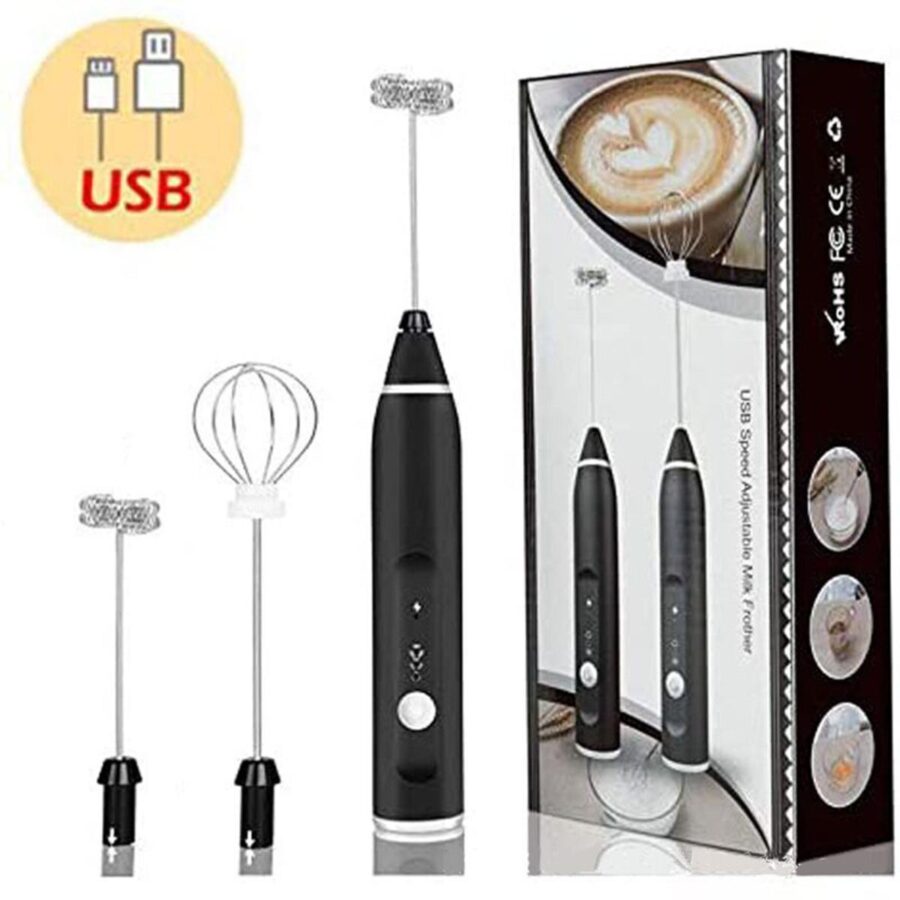 Rechargeable Electric Coffee Mixer Egg Beater Quick Frothing Action - Image 3