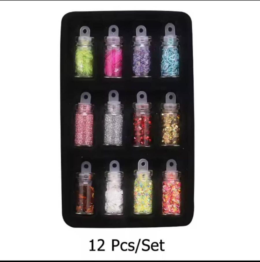 DIY Starry Nail Art Kit, Nail Decals, Glitter Jar Art kit Features a Selection of Starry Nail Stickers, Multi-pattern Women Beauty Accessories Kit, Manicure Long-lasting(Multi Color) - Image 7