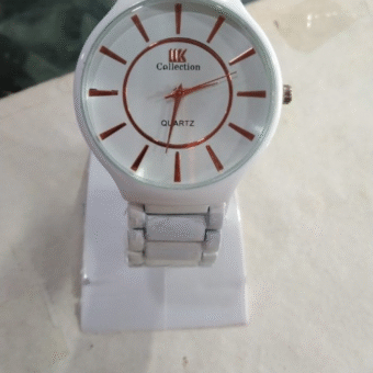 Quartz Stainless Steel Men’s Formal Chain Strap White Color Watch (without box)