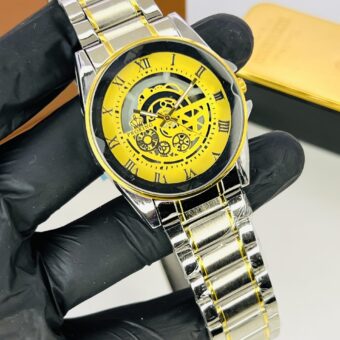 Aa1 Proking Men’s Watch Roman Number Dial tow tone Chain Style Strap
