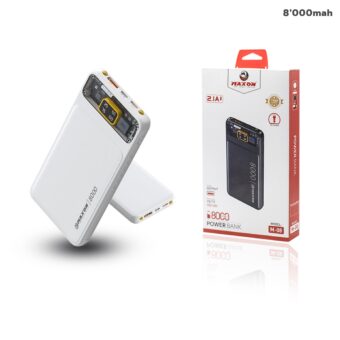MAXON M-08  8000MAH Power Bank ,2.1A Output,Type C And Micro Input (random color)