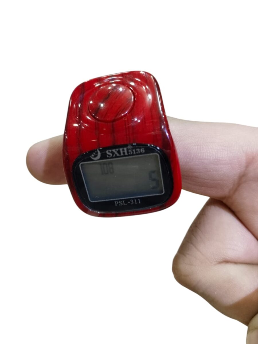 Digital Islamic Finger Tasbeeh LED, Beep Sound, Time Clock & Reset Button - Premium Quality Counter & Tasbeeh Digital Tally Counter ( Random Color ) - Image 6