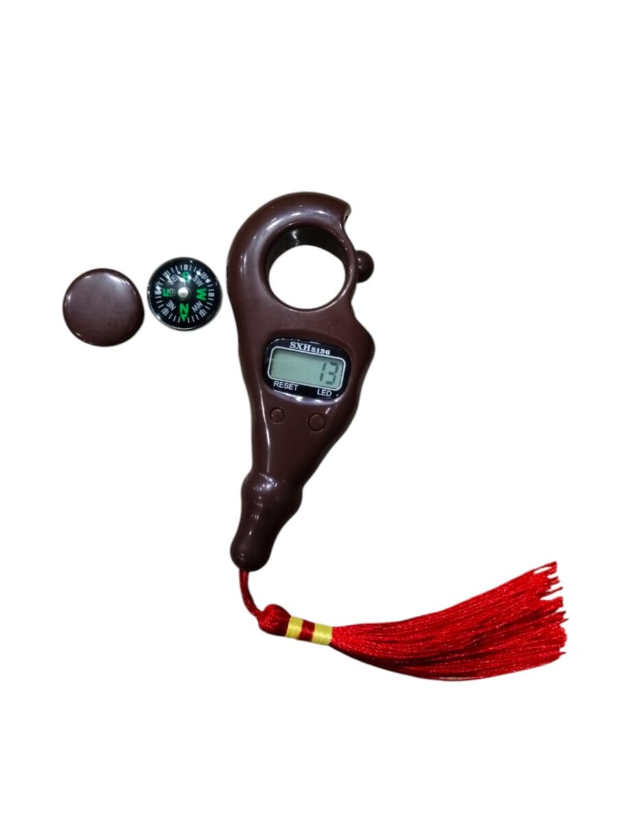 2040A Digital Tally Counter with Beads & LED Light (Night Mode) | Tasbeh / Qibla Compass | Stress Relief & Relaxation Tool ( Random Color ) - Image 6