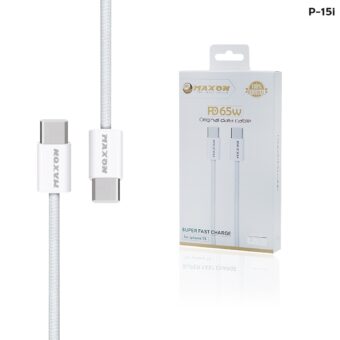 Maxon P-15i  C To C PD 65w Data Cable / High-Speed Data Transfer Fast Charging Cable